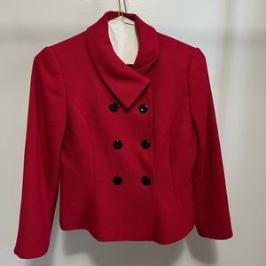 Calvin Klein Red Double-Breasted Blazer